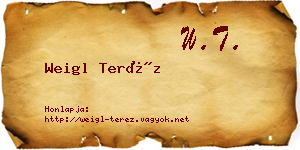 Weigl Teréz névjegykártya